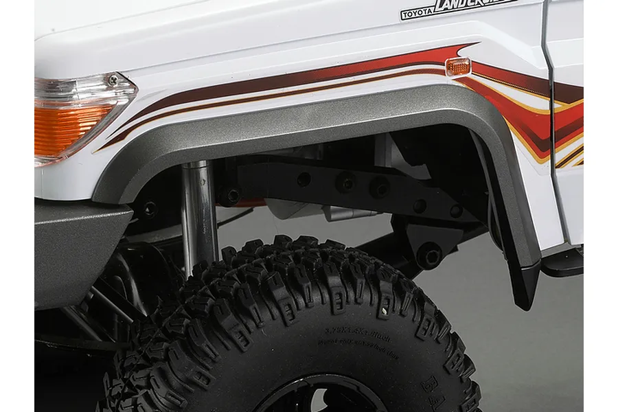 Killerbody Matte Black 1/10 Toyota Land Cruiser 3.75&amp;quot; Front Wheel Arches 2Pcs image 56517