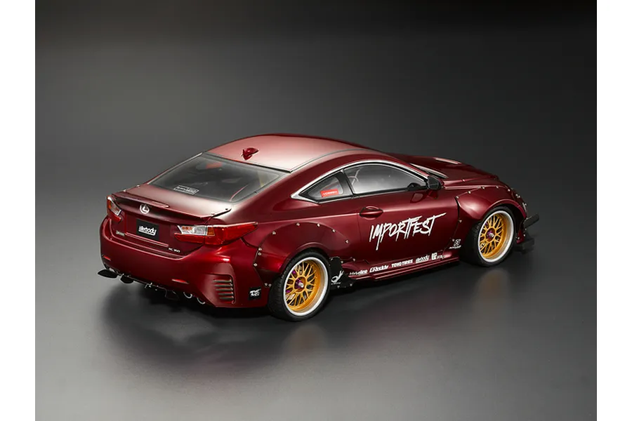 Killerbody 1/10 Lexus RC F Wide Body Kit - Clear Unpainted image 4