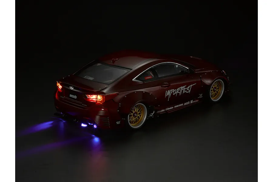 Killerbody 1/10 Lexus RC F Wide Body Kit - Clear Unpainted image 6