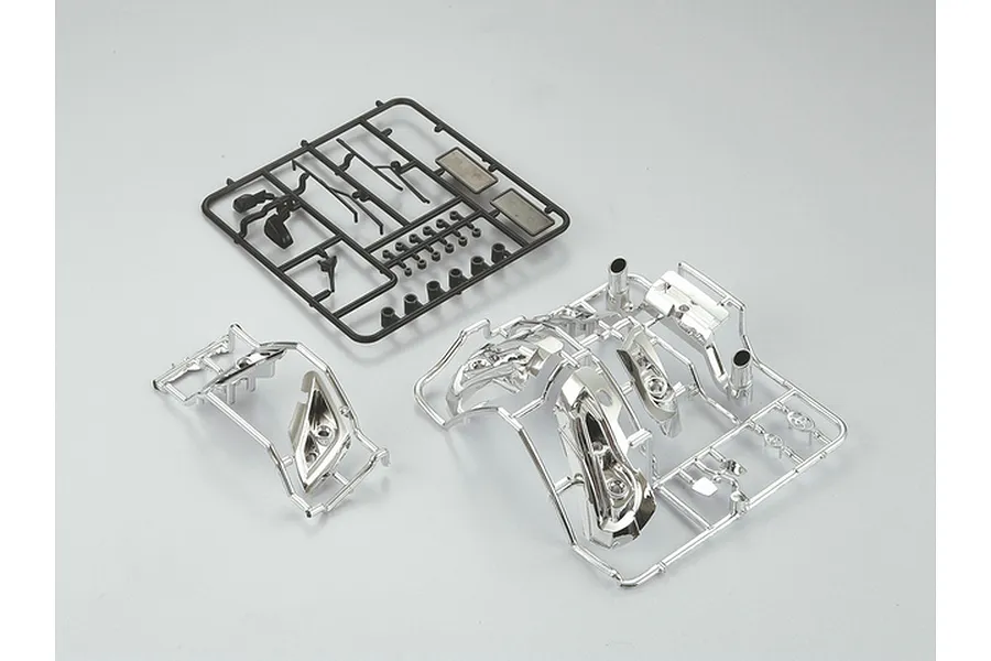 Killerbody Chrome &amp;amp; Black 1/10 Toyota 86 Parts Set image 56549