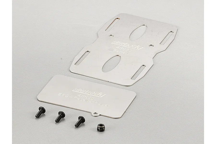 Killerbody 1/10 Toyota Land Cruiser 70 Middle Gearbox Battery &amp;amp; ESC &amp;amp; Receiver Holder Set image 56559