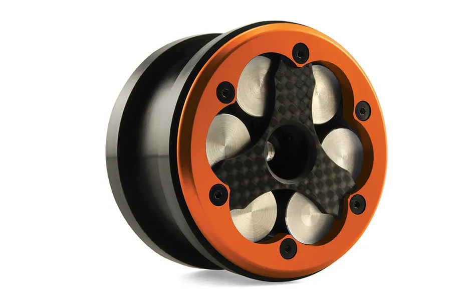 Axial Orange Aluminium VWS 56mm Beadlocks 2Pcs image 5657