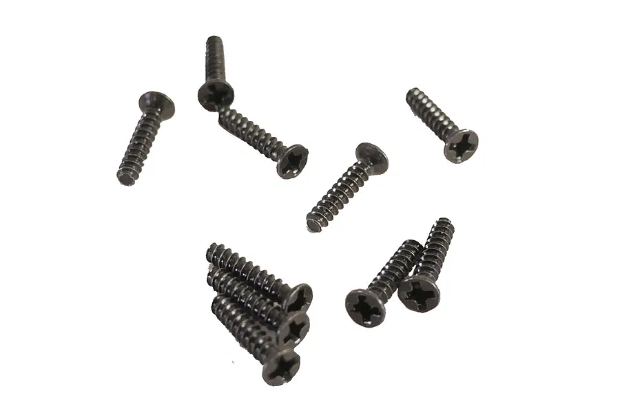 BlackZon 2x10mm Coarse Thread Countersunk Head Screws 10Pcs image 56603