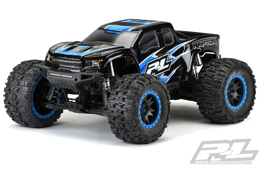 Pro-Line 1/5 Traxxas X-Maxx 2017 Ford F-150 Raptor Pre-Cut Black Painted Body Shell image 56643