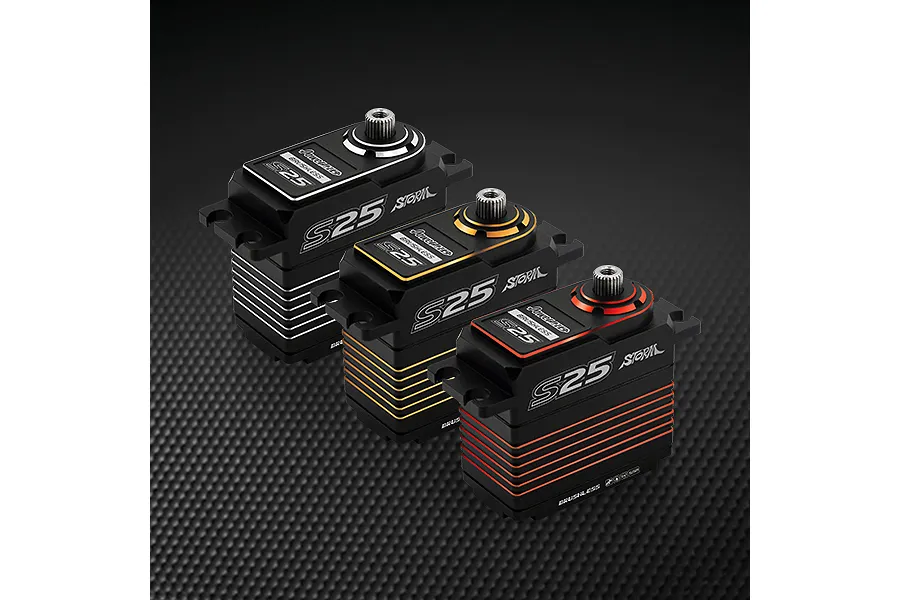 Power HD Red Aluminium Storm S25 Standard HV Brushless 25kg 7.4v Metal Geared Servo image 56665