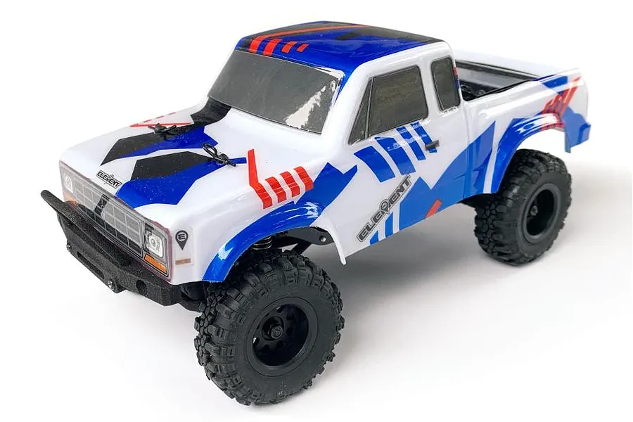 Element RC Enduro24 Sendero Trail Truck RC Rock Crawler Electric 4WD 1/24 Scale RTR - Blue &amp;amp; Red image 56710
