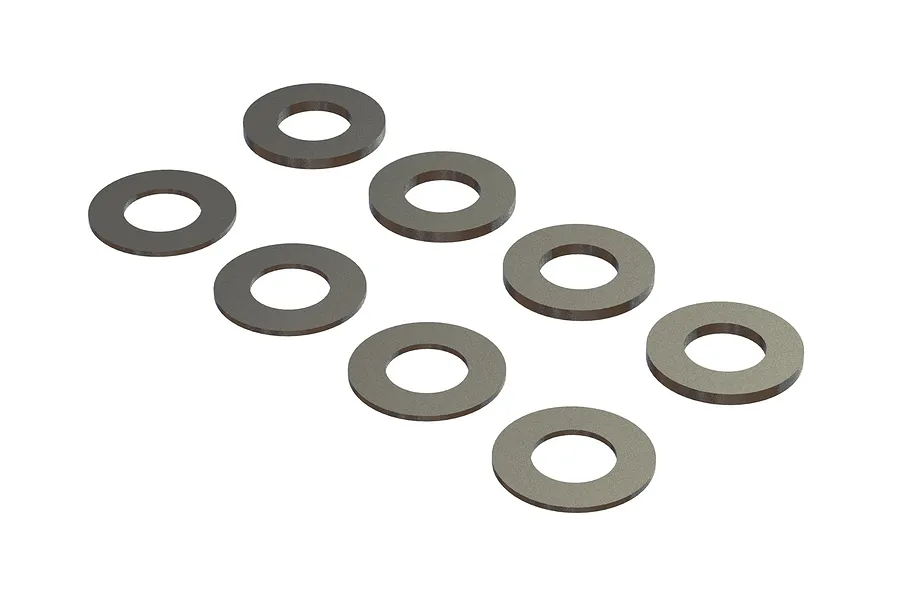ARRMA 6x11.8x0.5mm &amp;amp; 6x11.8x1.0mm Washers 8Pcs image 56850