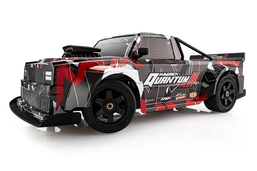 Maverick Quantum R Flux RC Race Truck Electric Brushless 4WD 1/8 Scale RTR - Grey/Red image 56981