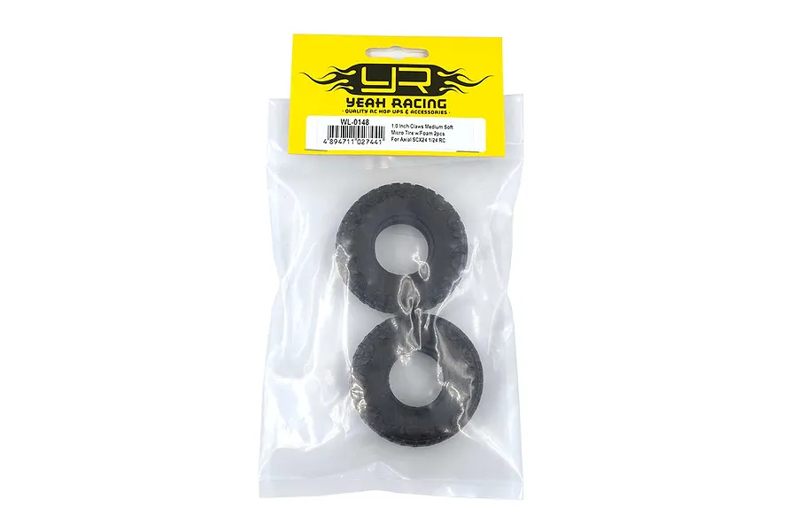 Yeah Racing 1.0&amp;quot; Claws Medium Soft Micro Tyre w/ Foam Inserts 2Pcs image 57026