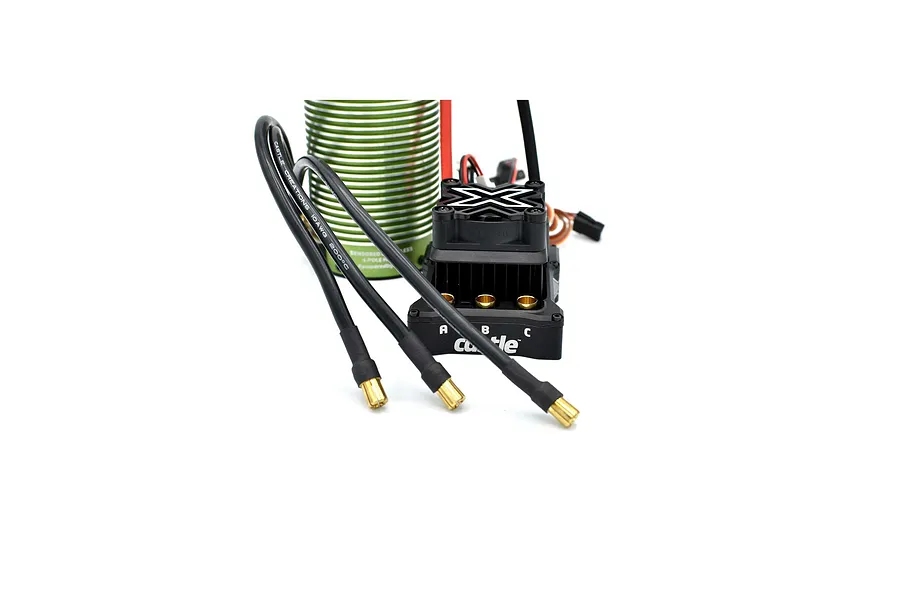 Castle Creations 2028 800Kv 4-Pole Sensored Brushless Motor &amp;amp; Mamba Monster X Waterproof 8S ESC Combo image 57043