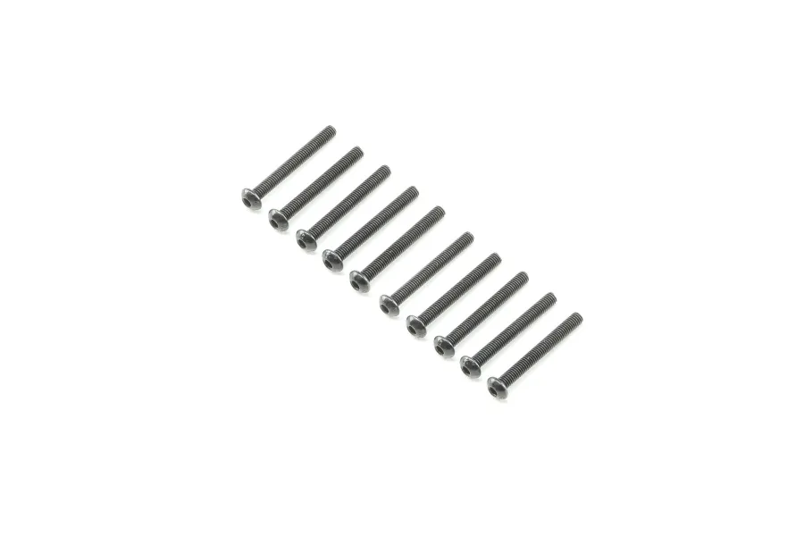 Losi 3x25mm Fine Thread Button Head Screws 10Pcs image 57111