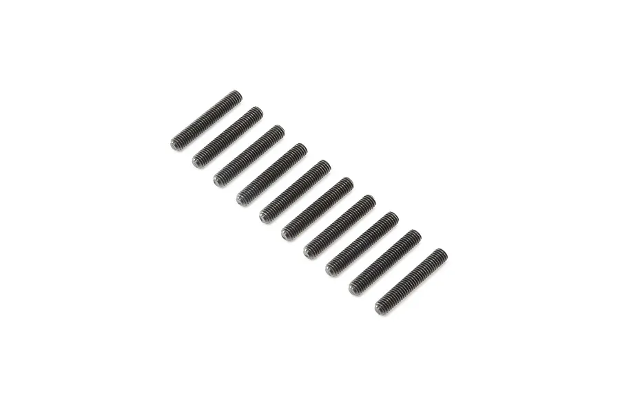 Losi 5x30mm Black Oxide Steel Fine Thread Grub Screws 10Pcs image 57113