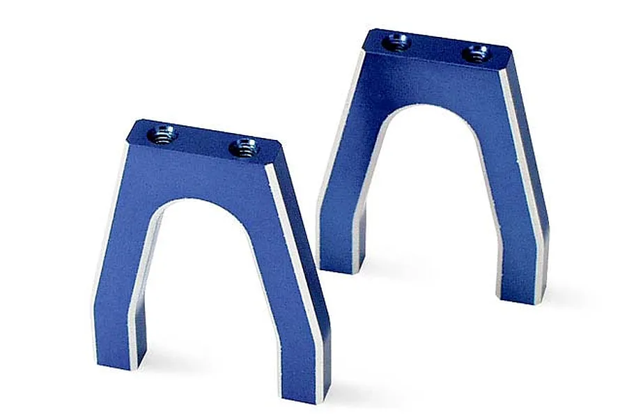 Traxxas Blue Aluminium Servo Mounts 2Pcs w/ Hardware image 57221