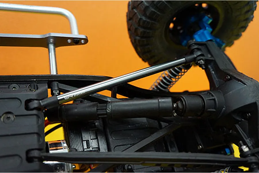 Yeah Racing Gunmetal Aluminium 6x80mm Linkages w/ 3mm Thread 2Pcs image 4