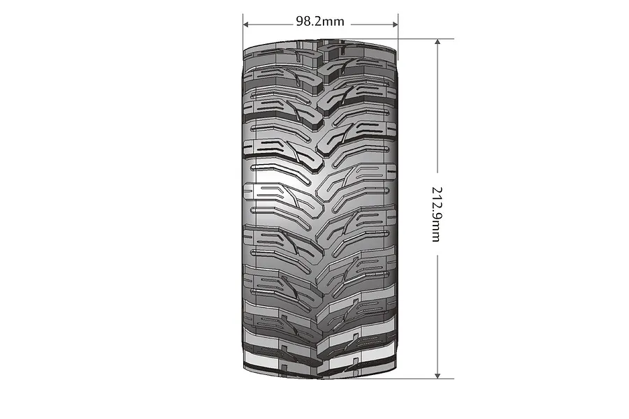 Louise 5.5&amp;quot; X-Cyclone Sport MFT Tyres on 7 Spoke Black Rims - Glued Wheels 2Pcs image 57253
