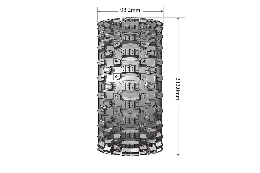 Louise 5.5&amp;quot; X-Uphill Sport MFT Tyres on 7 Spoke Black Rims - Glued Wheels 2Pcs image 57255