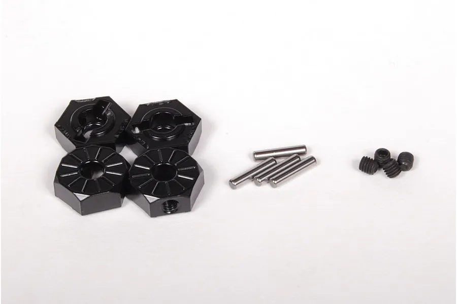 Axial 12mm Black Aluminium Wheel Hexes (Narrow) w/ Axle Pins 4Pcs image 5728