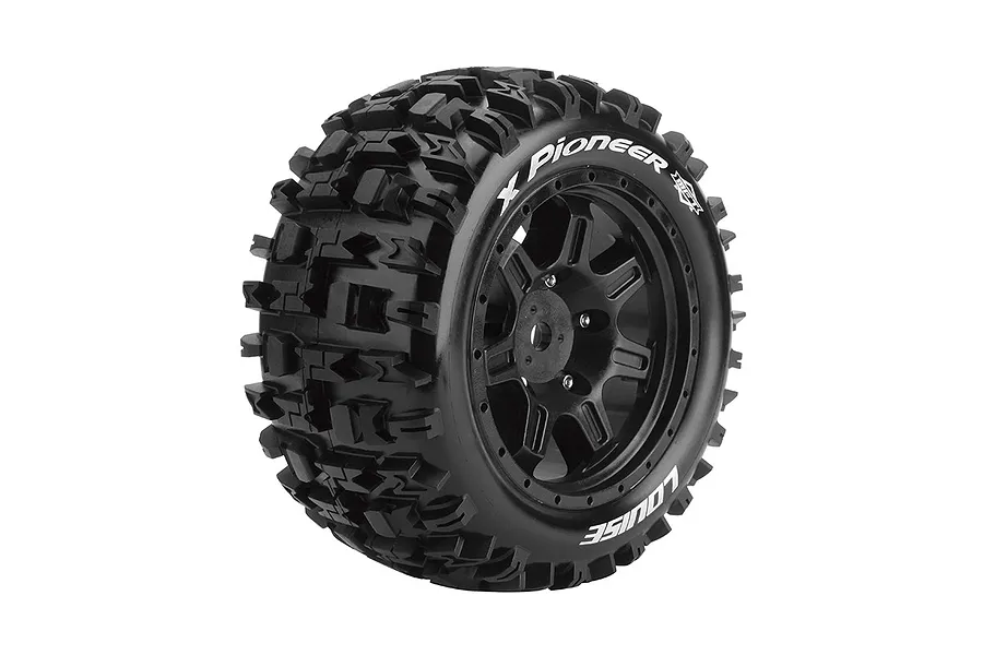 Louise 5.5&amp;quot; X-Pioneer Sport MFT Tyres on 7 Spoke Black Rims - Glued Wheels 2Pcs image 57271