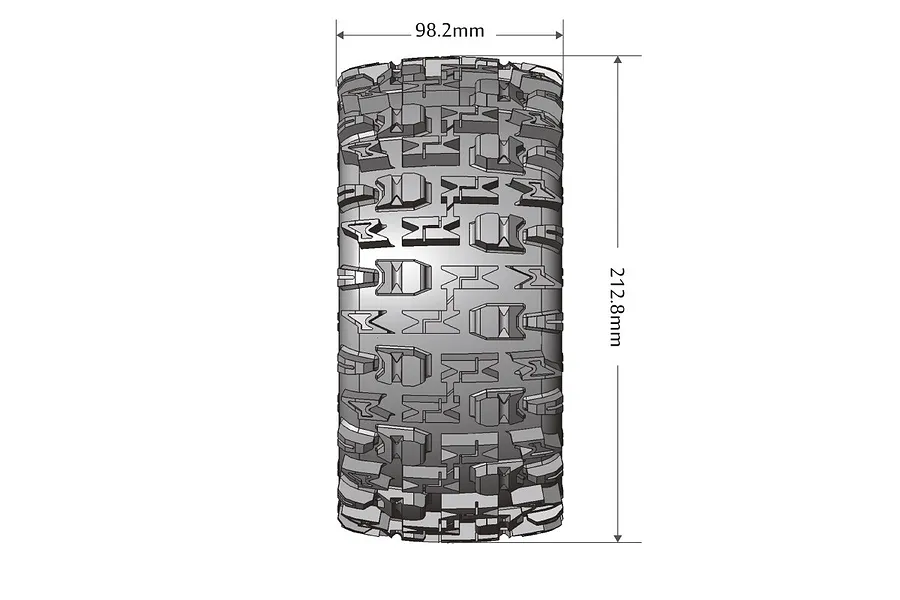 Louise 5.5&amp;quot; X-Pioneer Sport MFT Tyres on 7 Spoke Black Rims - Glued Wheels 2Pcs image 57272