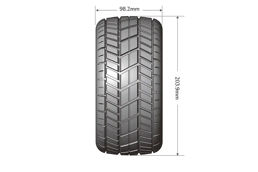 Louise 5.5&amp;quot; X-Rocket Sport MFT Tyres on 7 Spoke Black Rims - Glued Wheels 2Pcs image 57274