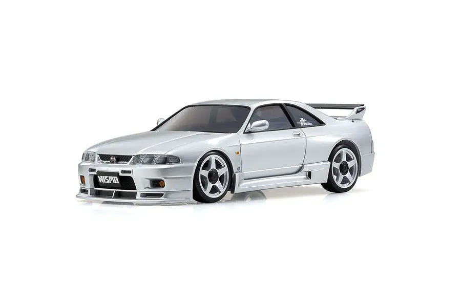 Kyosho Mini-Z Nissan Skyline GT-R NISMO R33 RC Drift Car Electric AWD RTR - Silver image 57331