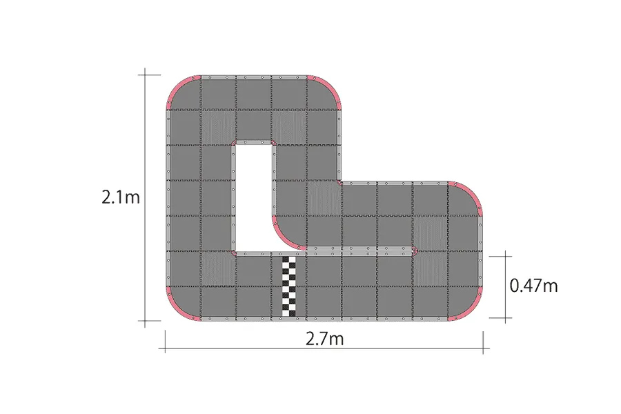 Kyosho Mini-Z Grand Prix Circuit 30 Short Set 48Pcs image 57347