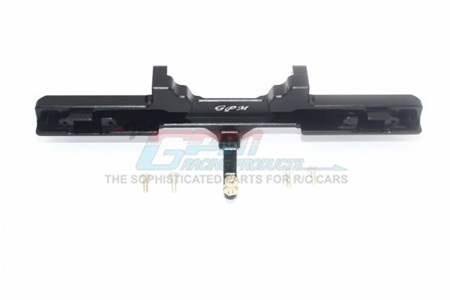 GPM Black Aluminium TRX-4 Mercedes Benz Rear Bumper w/ Drop Hitch image 57473