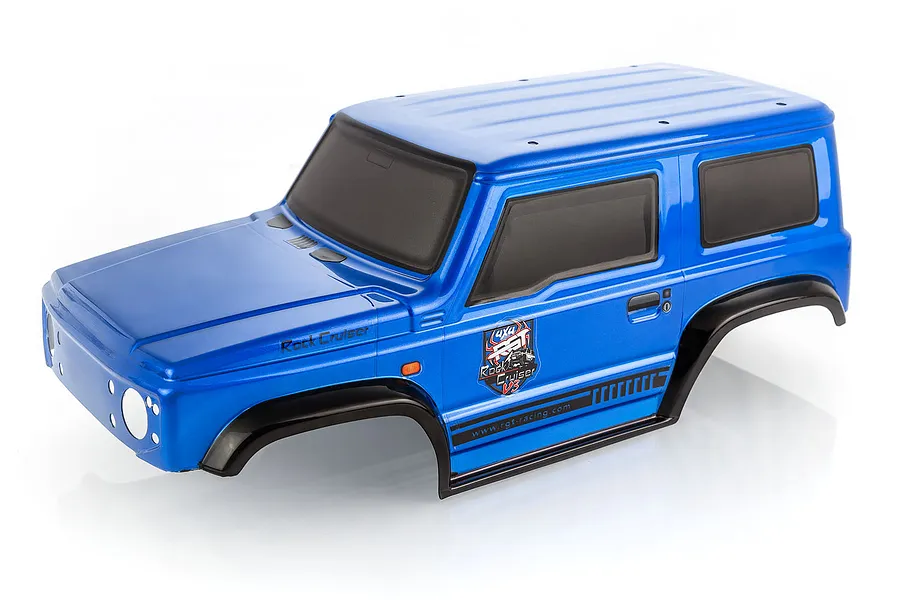 HSP 1/10 RC4 Rock Cruiser V3 Truck Painted Blue Body Shell image 57477