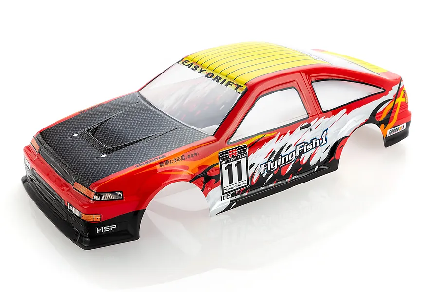 HSP 1/10 On Road Red Painted Body Shell image 57481