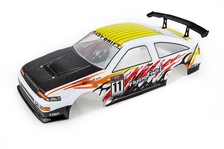 HSP 1/10 On Road White Painted Body Shell image 57482