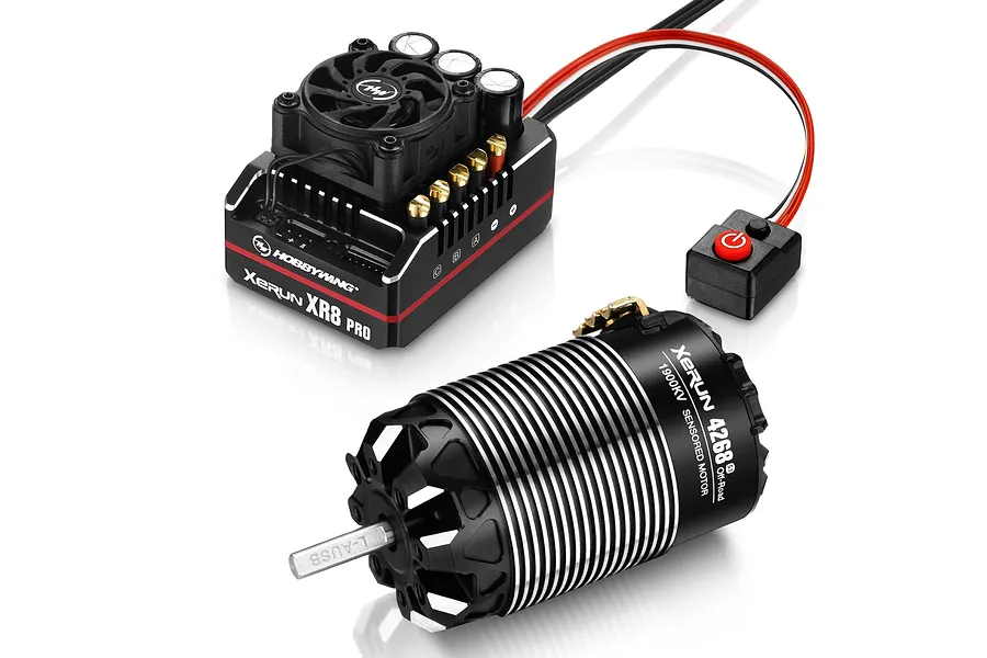Hobbywing XeRun XR8 Pro 4268 SD G3 2800Kv On-Road Brushless Motor &amp;amp; 200A ESC Combo image 57504