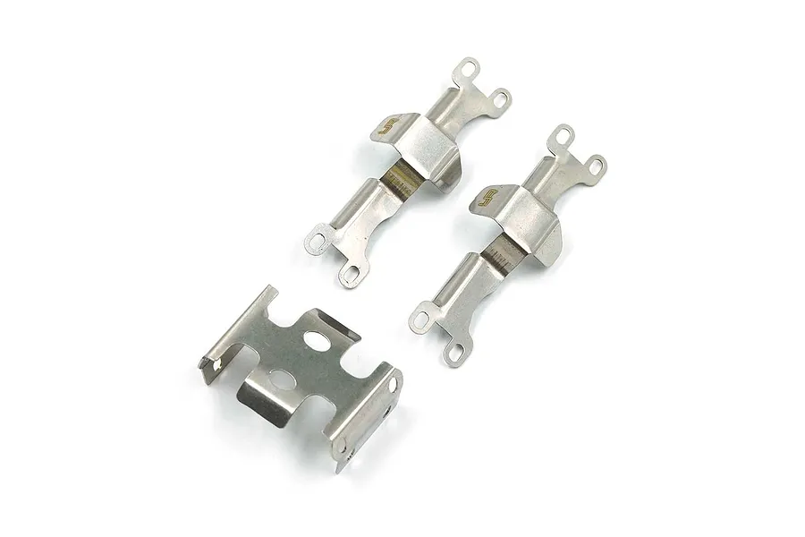 Yeah Racing Stainless Steel Differential &amp;amp; Axle Skid Plates 3Pcs image 57520