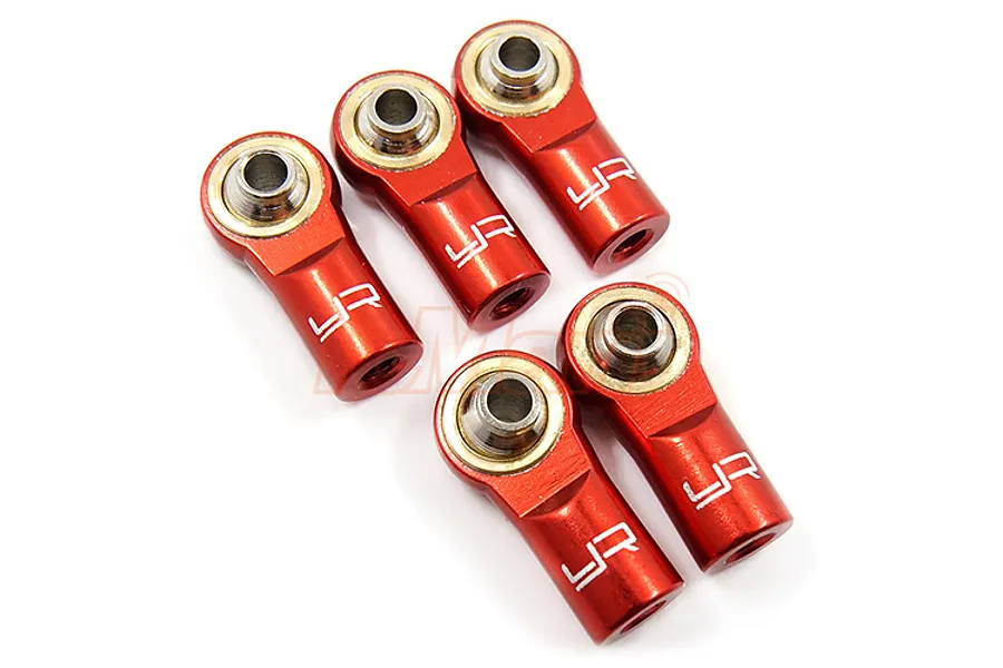 Yeah Racing Aluminium M3 Rod Ends 5Pcs - Red image 57528