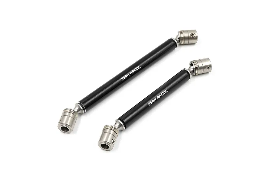 Yeah Racing Black HD Steel Front &amp;amp; Rear Centre Drive Shafts 2Pcs image 57535