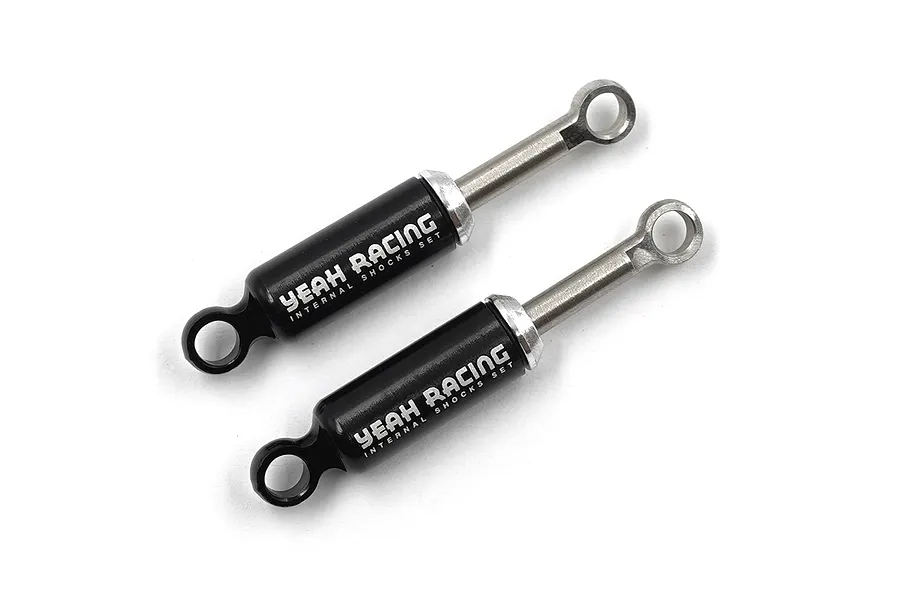 Yeah Racing Black Aluminium 37mm SCX24 Internal Shocks 2Pcs w/ Hardware image 57537