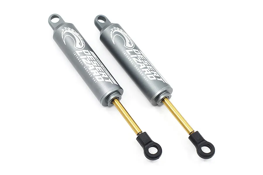 Yeah Racing 1/10 Gunmetal 100mm Desert Lizard Two Stage Internal Spring Shocks 2Pcs image 57545