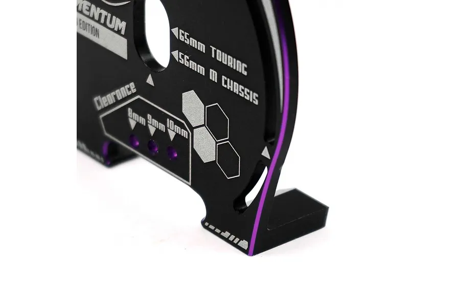 Yeah Racing Aluminium Momentum Wheel Marker - Black/Purple image 57643