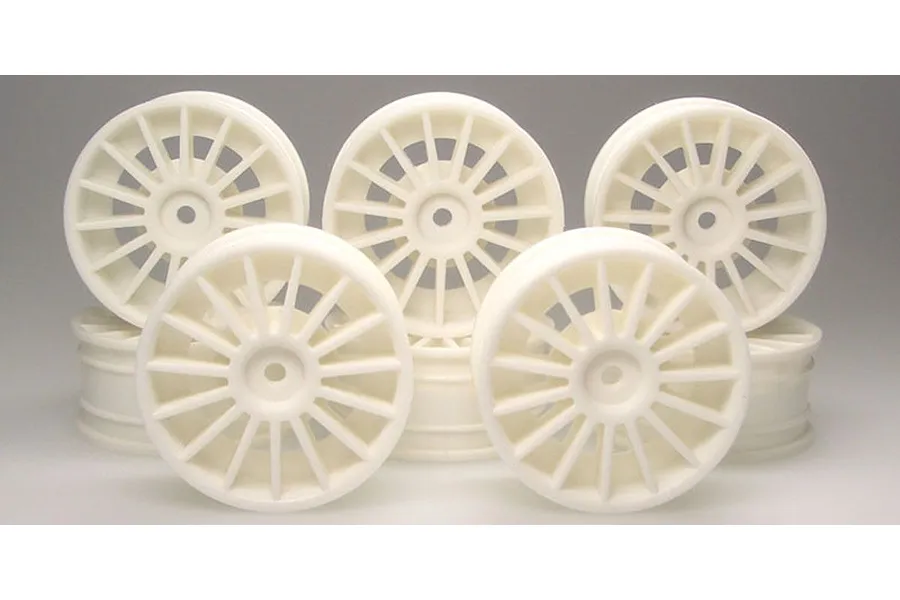 Kyosho 1.9&amp;quot; AERO 24 White 15 Spoke Rims 10Pcs image 57714