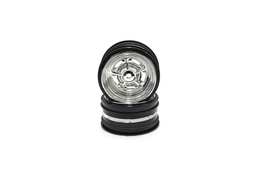 Kyosho 1.9&amp;quot; Rostyle Plated Rims 2Pcs image 57715