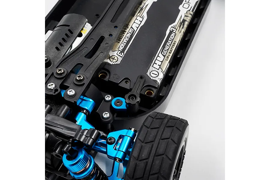 Yeah Racing Blue Aluminium Quick Change Battery Mounts 2Pcs image 2