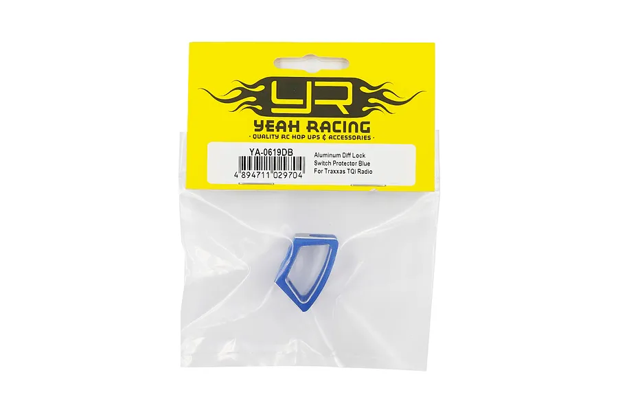 Yeah Racing Blue Aluminium Traxxas TQI Diff Lock Switch Protector image 57762