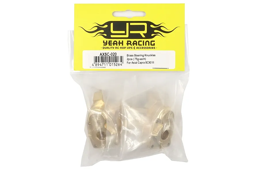 Yeah Racing Brass Capra SCX10 III Steering Hubs 2Pcs image 57770