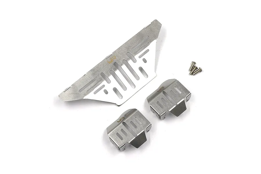 Yeah Racing Stainless Steel Diff Skid Plate &amp;amp; Fender Set image 57778