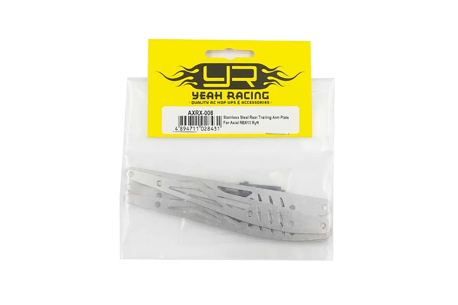 Yeah Racing Stainless Steel RBX10 Ryft Rear Trailing Arm Plate Set image 57783