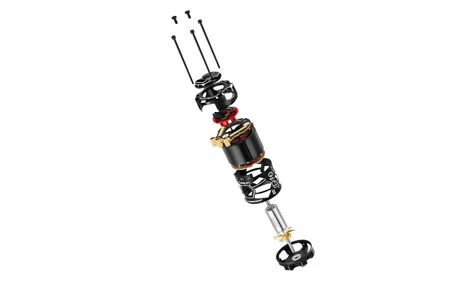 Hobbywing Xerun D10 10.5T 4600Kv Sensored Brushless Motor - Black Stealth Edition image 57801