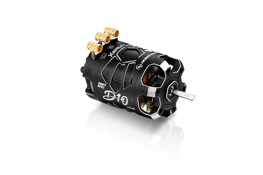 Hobbywing Xerun D10 10.5T 4600Kv Sensored Brushless Motor - Black Stealth Edition image 57803