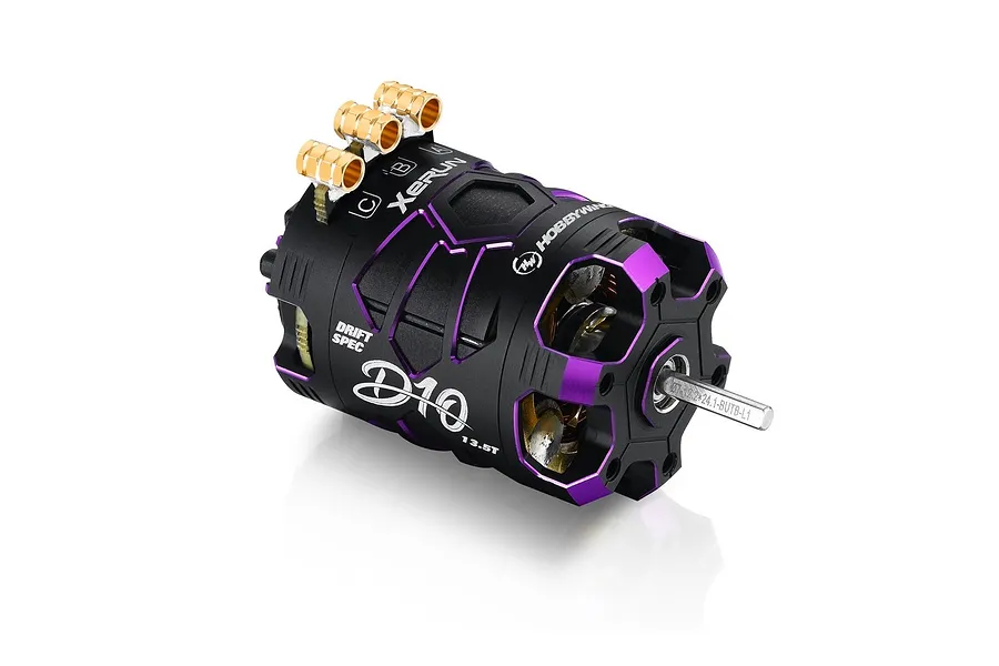 Hobbywing Xerun D10 13.5T 2900Kv Sensored Brushless Motor - Red Passion Edition image 57845