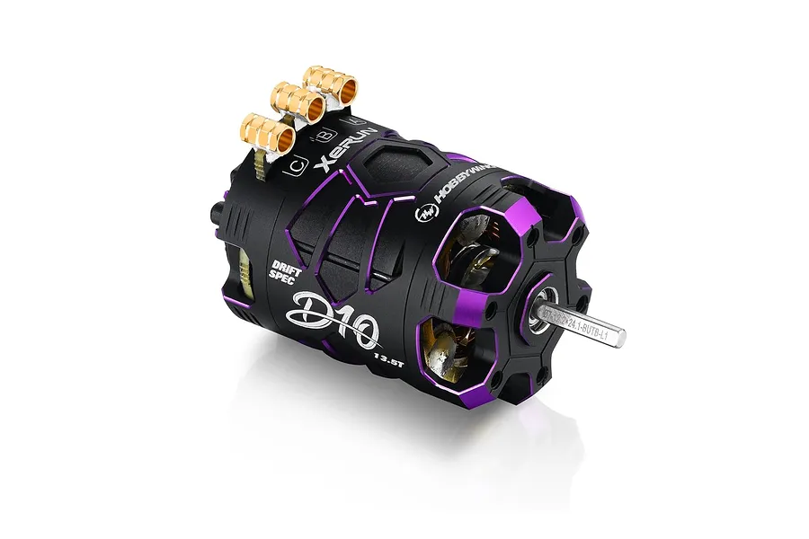 Hobbywing Xerun D10 13.5T 2900Kv Sensored Brushless Motor - Purple Spirit Edition image 57846