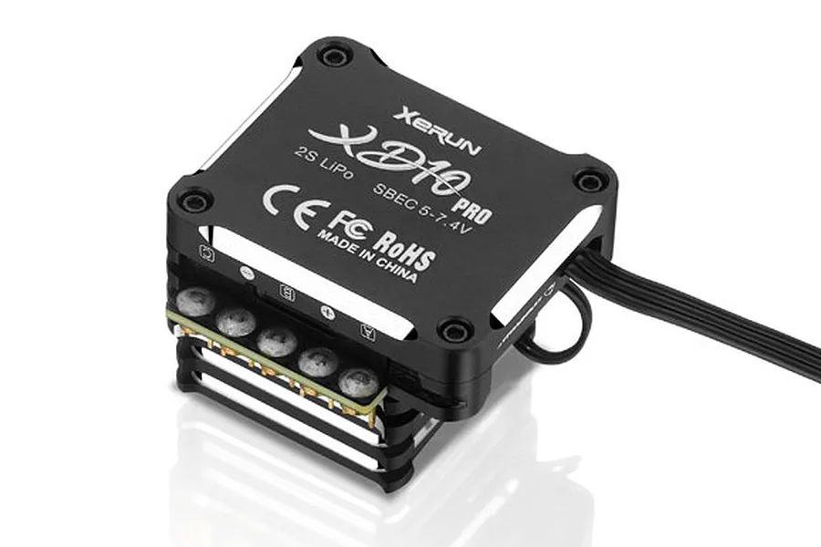 Hobbywing Xerun XD10 Pro Drift 100A Brushless ESC - Black Stealth Edition image 57856
