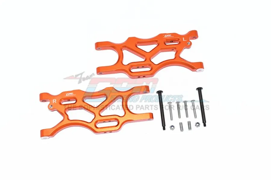 GPM Orange Aluminium Rear Lower Suspension Arms Set image 57909